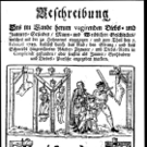 Steckbrief aus dem 18. Jahrhundert