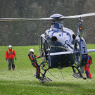 Bilder: Rettung mittels Tau