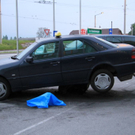 Bilder von Taxi und Unfallstelle