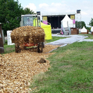 "Holz- Teppich" für das Donauinselfestival 