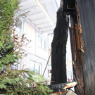 Schuppen im Vollbrand – Haus gerettet