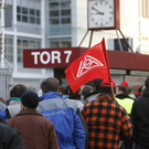 Daimler-Mitarbeiter protestieren