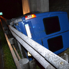 Kleinbus über S6 geschleudert