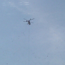 Leserreporter: Europas größter Helikopter über Uni Wien
