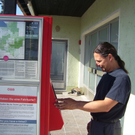 Fahrscheinautomat wurde neu aufgestellt