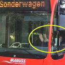 Pause eines Busfahrers in Wien