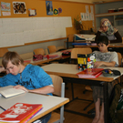 Mittelschule fördert Lesekonzept.