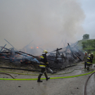 Blitzschlag löst Großbrand in Payerbach (NÖ) aus