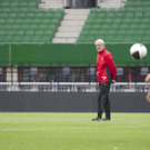 Hochkonzentriert absolviert die Austria Lustenau das Training im Happel-Stadion für das ÖFB-Cup-Finale.