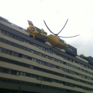 Leserreporter: Hubschrauber-Einsatz Vorgartenstraße 