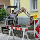 Grabungsarbeiten der Stadtwerke
