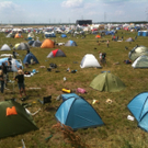 Nova Rock 2011: Erste Aufbauarbeiten am Campingplatz