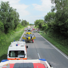 Unfall mit Heeres-Pinzgauer in Niederrussbach