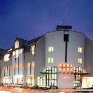 Hotel Dorfpark bei Nacht