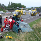 Pfingstwochenende 2011: Unfall A2