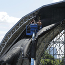 Aufbau zum Donauinselfest 2011
