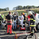 Bilder vom Unfallort in Enns
