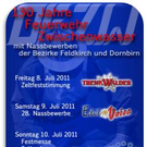 Festgelände und Festvorbereitung Feuerwehr Zwischenwasser