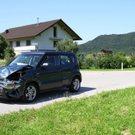 Bilder der Unfallstelle in Kuchl