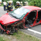 NÖ/ Bez. Wiener Neustadt: Schwerer Verkehrsunfall auf der B21