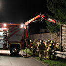 Bilder der Unfallstelle auf der B156