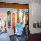 Ausstellung "Art on snow" im Walserhaus.