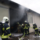Brand in Lagerhalle in Stockerau