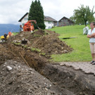 Gehsteigerweiterung in Lingenau