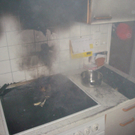 Küchenbrand in Klaus