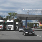 Busspur beim Zollamt Schaanwald/Tisis