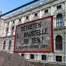 Baustelle Grünstreifen Naturhistorisches Museum
