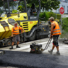 Radweg wird hergestellt     