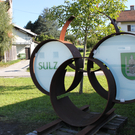 Ansicht Sulz - Skulptur Kreisverkehr