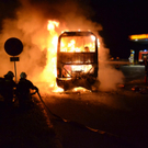 Einsatzdoku: Polnischer Reisebus in Raststation Zöbern in Vollbrand