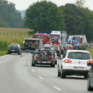 Bilder der Unfallstelle auf der B20