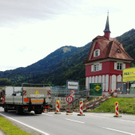 Baustelle beim Kraftwerk Andelsbuch/Bühel