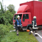 Bilder der Unfallstelle auf der B20
