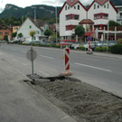 Baustellenfotos entlang der L190
