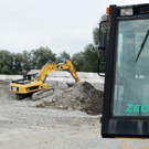 Neuer Kiesumschlagplatz bei der Rheinbrücke in Hard