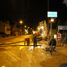 Bilder der Nachtbauarbeiten in Maxglan