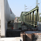 Arbeiten zum neuen Bauabschnitt der Rheinbrücke voll im Gange