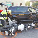 Satteins: Pkw gegen Motorrad