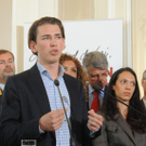 100 Integrationsbotschafter für Österreich - Sebastian Kurz bei der Präsentation im Wiener Rathaus