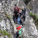 Nüziders: Junge Frau aus Felswand gerettet