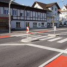 Übergang durch Mittelinsel sicherer