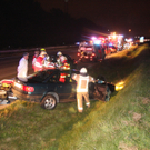 Unfall auf der Rheintalautobahn
