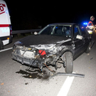 A14 bei Klaus: Auto gegen Leitschiene geprallt