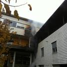 Großbrand in Wohnanlage in Lustenau