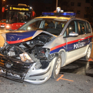 Polizeiauto in Unfall verwickelt