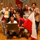Siegerehrung der Schul Olympics im Cross Country Laufen